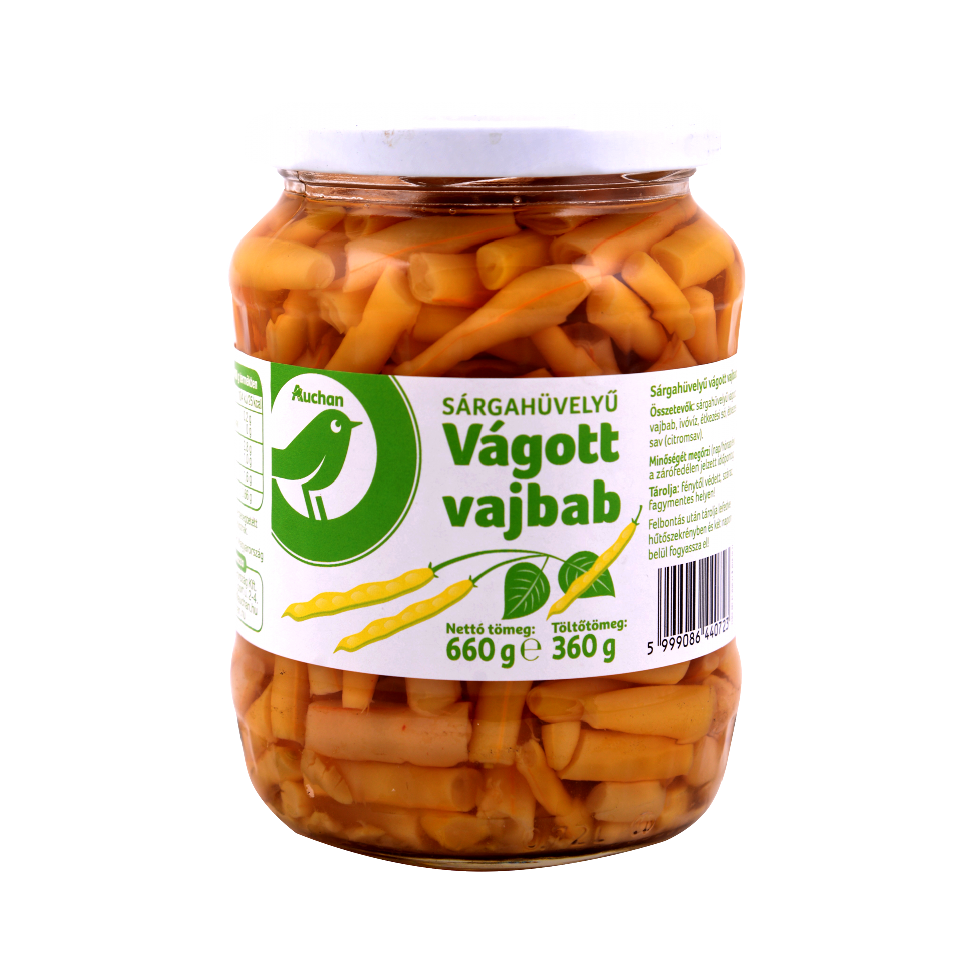 Tuti Tipp (Auchan) Vágott vajbab 660g